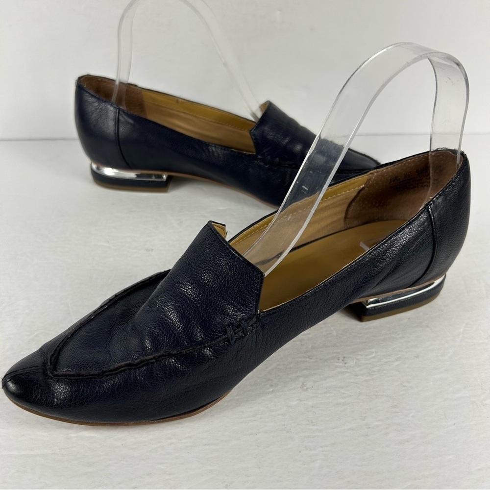 Franco Sarto Black Leather Loafers